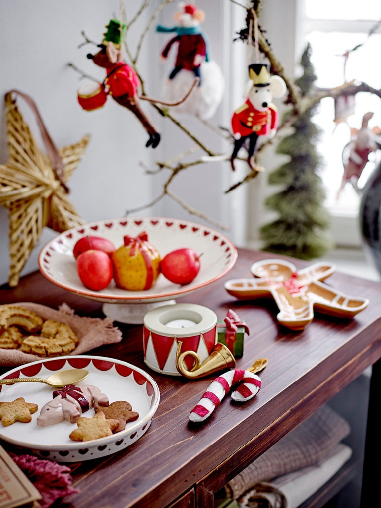 Bloomingville Jolly Tray, Red, Stoneware - Lund und Larsen