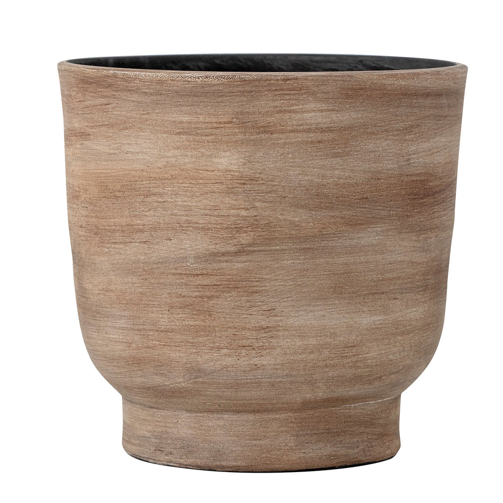 Bloomingville Venca Deco Flowerpot, Brown, Terracotta - Lund und Larsen