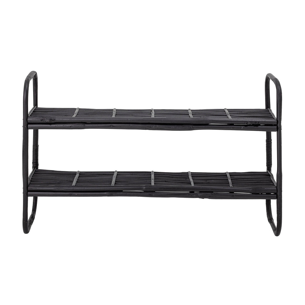 Bloomingville Zigge Shelf, Black, Cane - Lund und Larsen